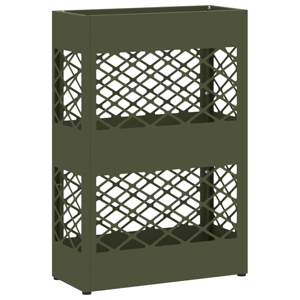 Stand per Ombrelli da Pioggia Verde Oliva 28 x 12 x 41 cm