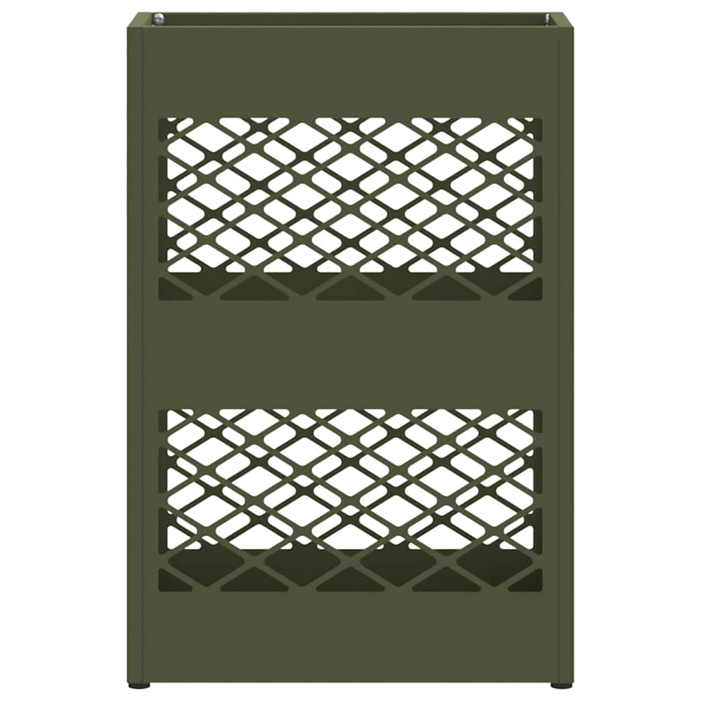 Stand per Ombrelli da Pioggia Verde Oliva 28 x 12 x 41 cm