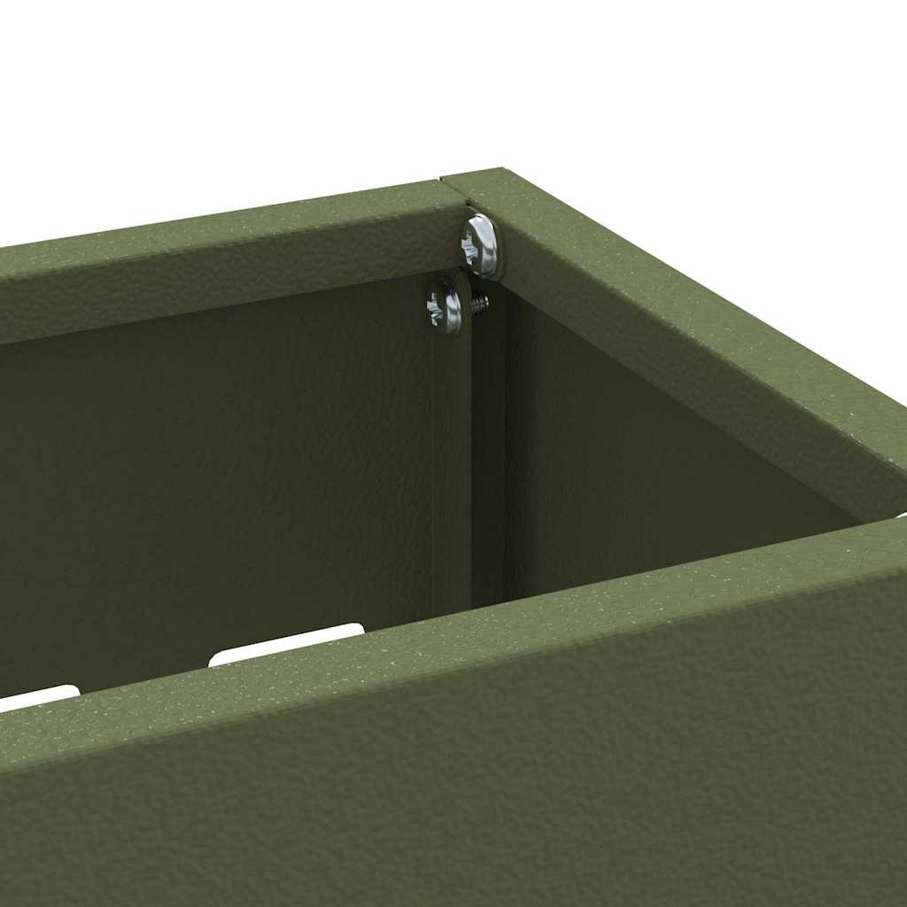 Stand per Ombrelli da Pioggia Verde Oliva 28 x 12 x 41 cm
