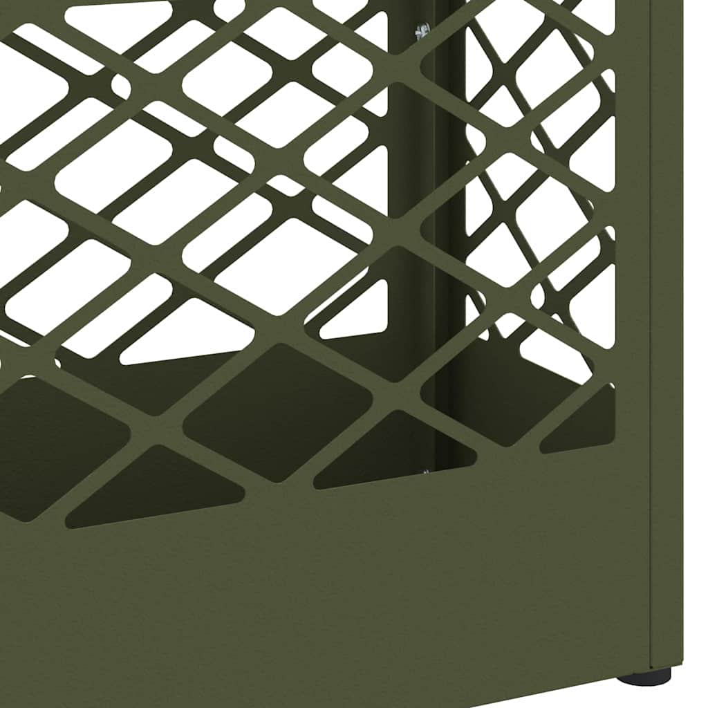 Stand per Ombrelli da Pioggia Verde Oliva 28 x 12 x 41 cm