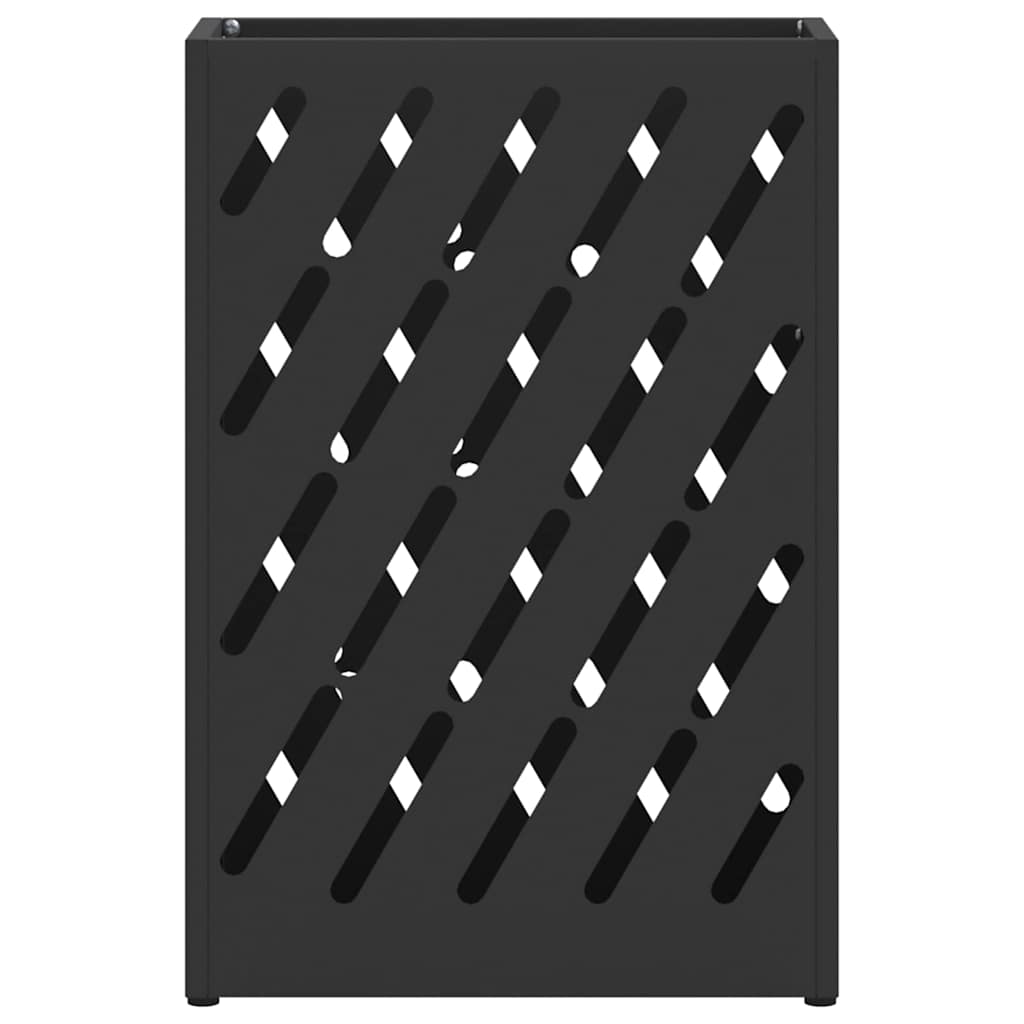 Stand per Ombrelli da Pioggia Nero 28 x 12 x 41 cm Acciaio
