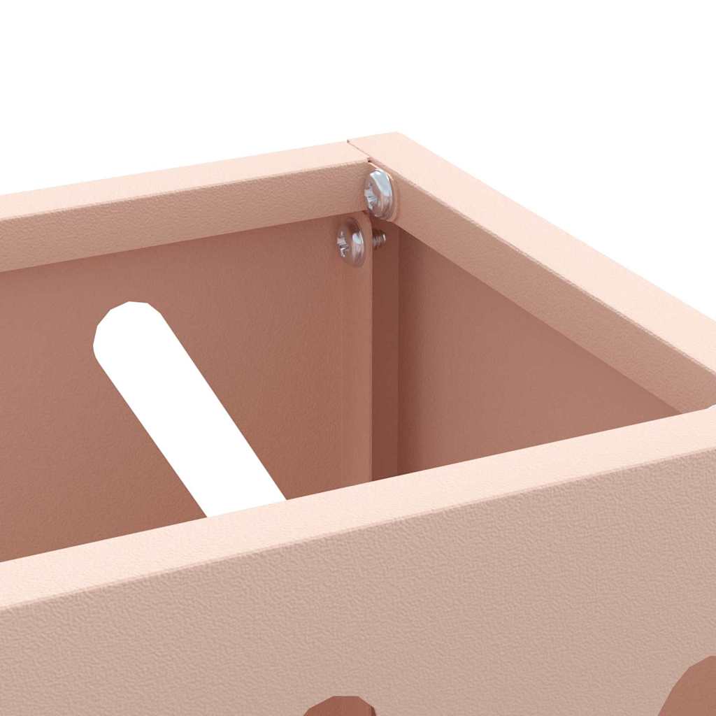 Stand per Ombrelli da Pioggia Rosa 28 x 12 x 41 cm Acciaio