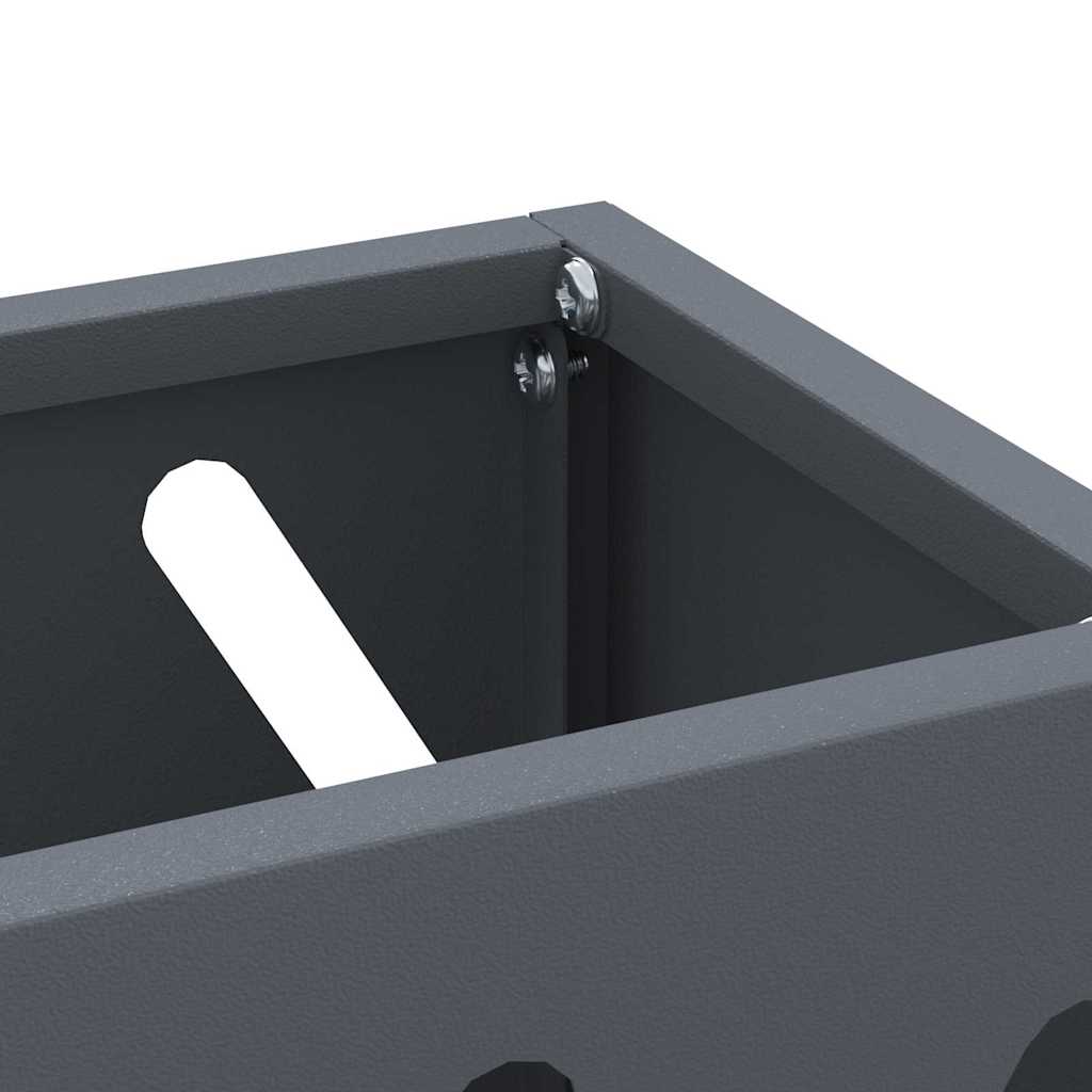 Stand per Ombrelli da Pioggia Antracite 28 x 12 x 41 cm Acciaio