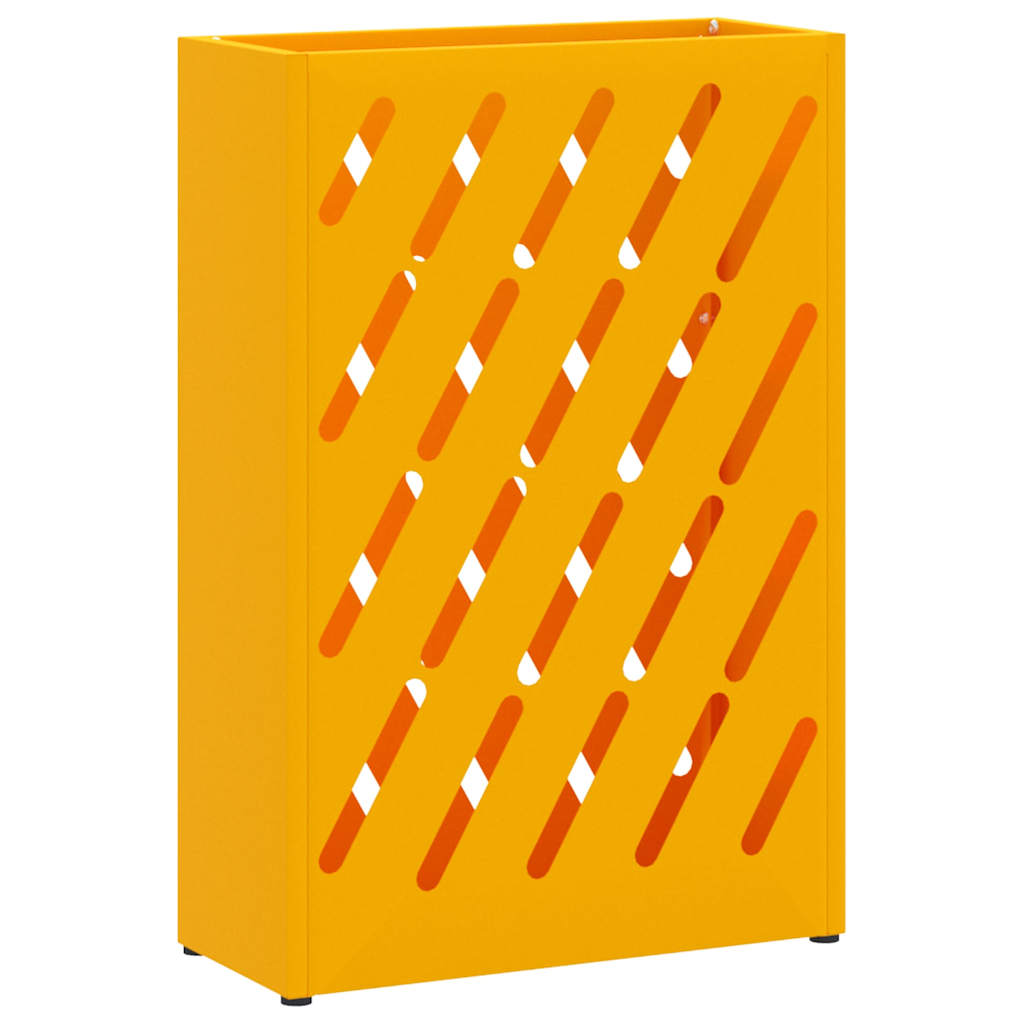 Stand per Ombrelli da Pioggia Giallo Senape 28 x 12 x 41 cm