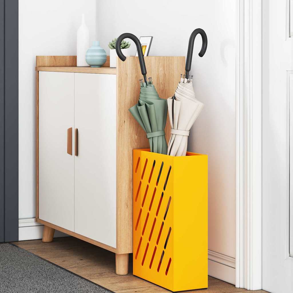 Stand per Ombrelli da Pioggia Giallo Senape 28 x 12 x 41 cm