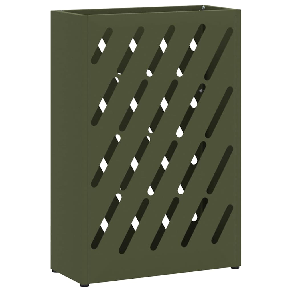 Stand per Ombrelli da Pioggia Verde Oliva 28 x 12 x 41 cm