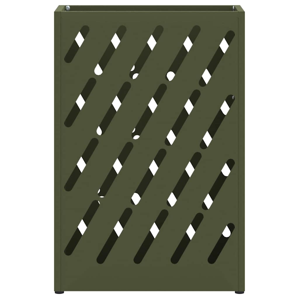 Stand per Ombrelli da Pioggia Verde Oliva 28 x 12 x 41 cm