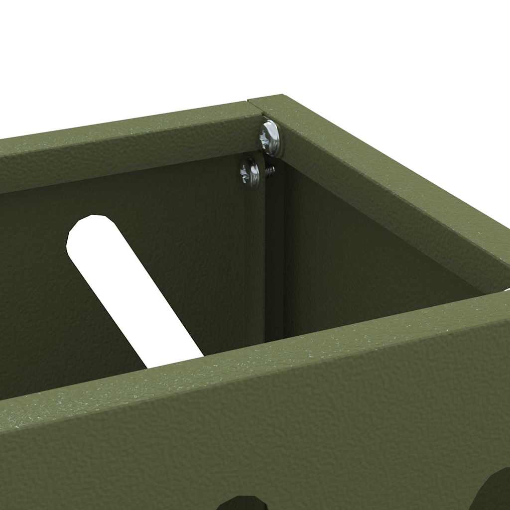 Stand per Ombrelli da Pioggia Verde Oliva 28 x 12 x 41 cm