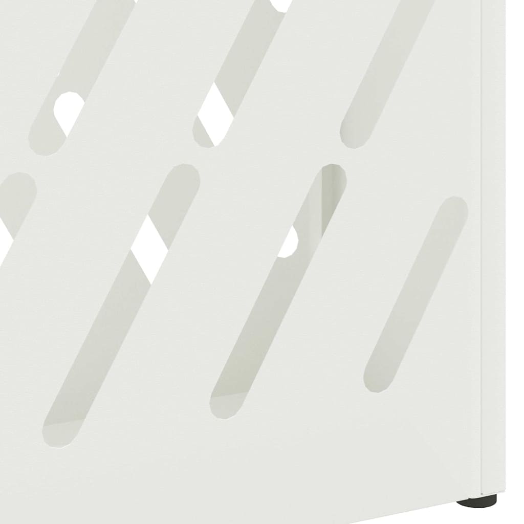 Stand per Ombrelli da Pioggia Bianco 28 x 12 x 41 cm Acciaio