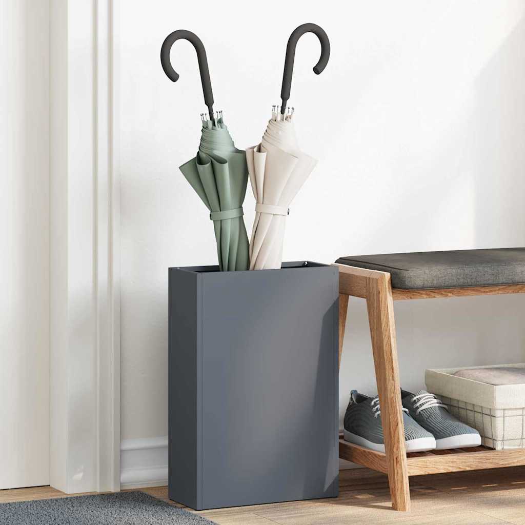 Stand per Ombrelli da Pioggia Antracite 28 x 12 x 41 cm Acciaio