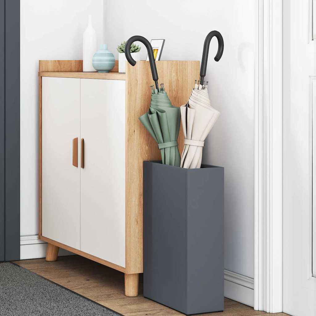 Stand per Ombrelli da Pioggia Antracite 28 x 12 x 41 cm Acciaio