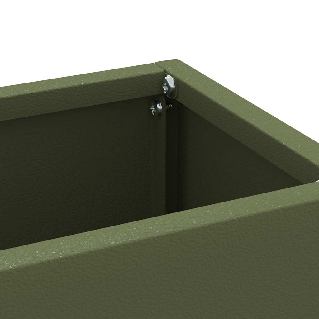 Stand per Ombrelli da Pioggia Verde Oliva 28 x 12 x 41 cm
