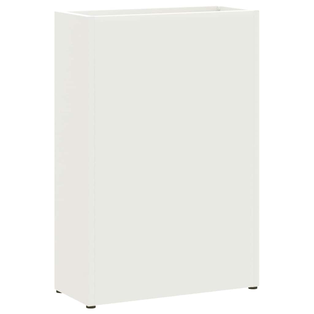 Stand per Ombrelli da Pioggia Bianco 28 x 12 x 41 cm Acciaio