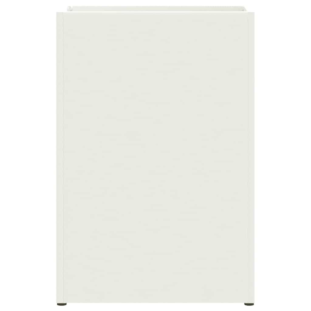 Stand per Ombrelli da Pioggia Bianco 28 x 12 x 41 cm Acciaio