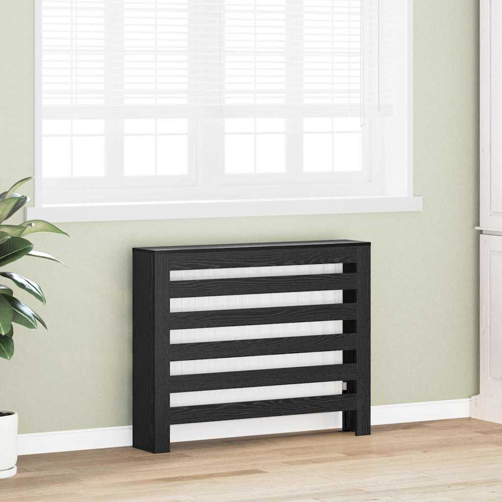 Copertura per radiatori Rovere Nero 104 x 20 x 82 cm