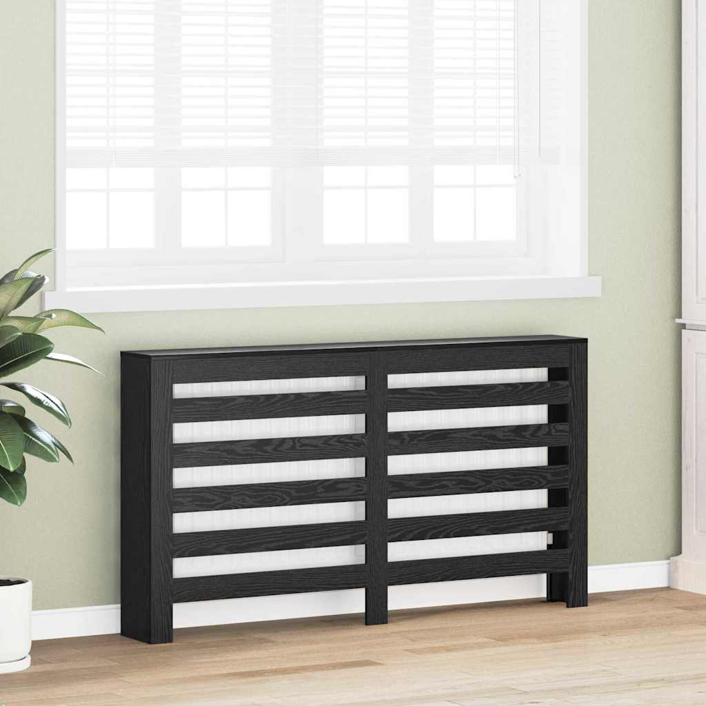 Copertura per radiatori Rovere Nero 149 x 20 x 82 cm