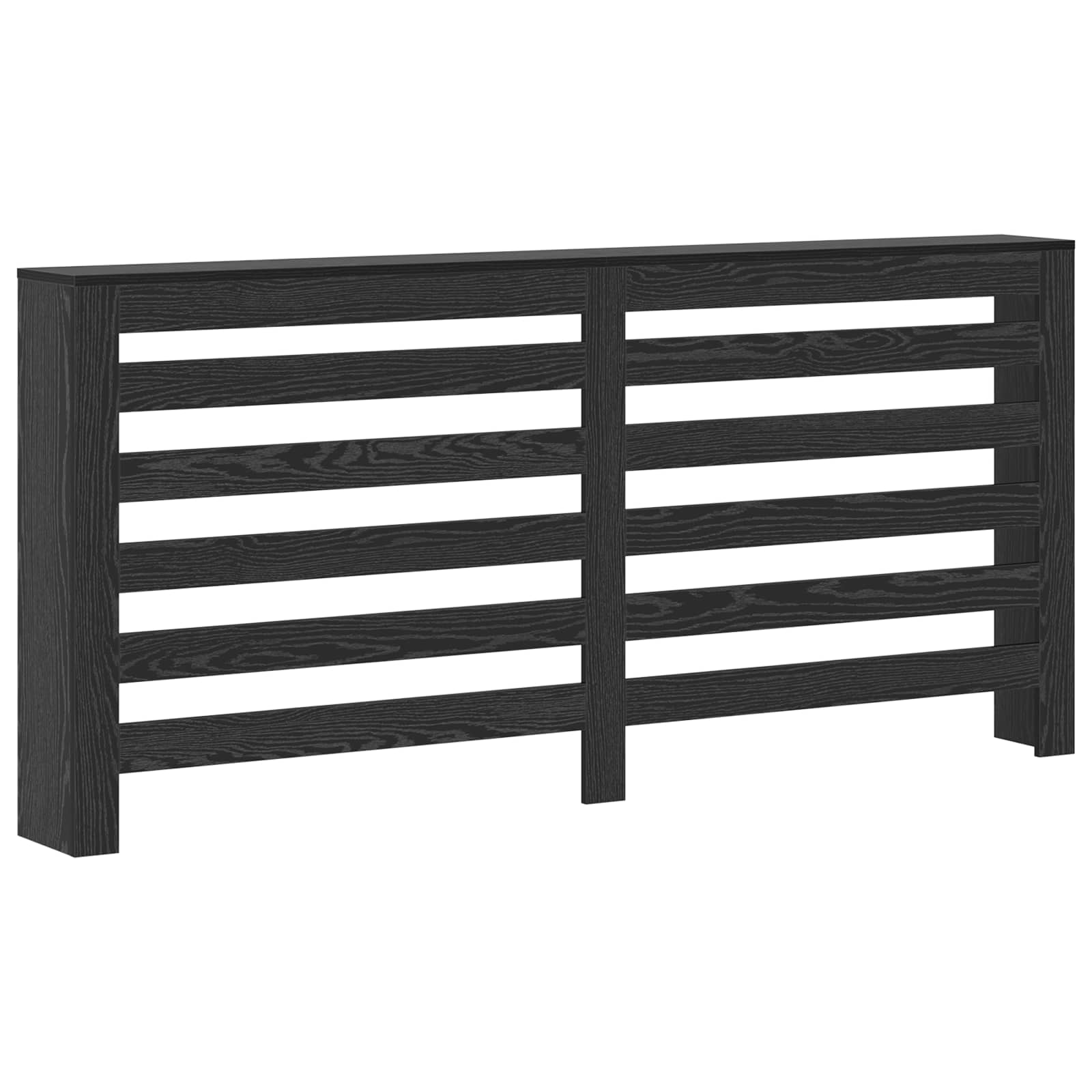 Copertura per radiatori Rovere Nero 175 x 20 x 82 cm