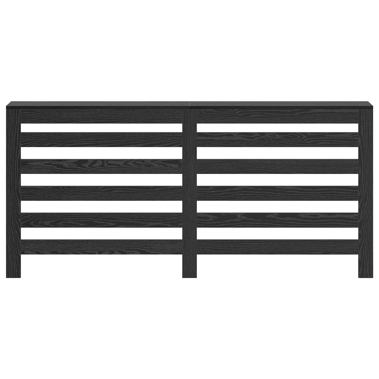 Copertura per radiatori Rovere Nero 175 x 20 x 82 cm