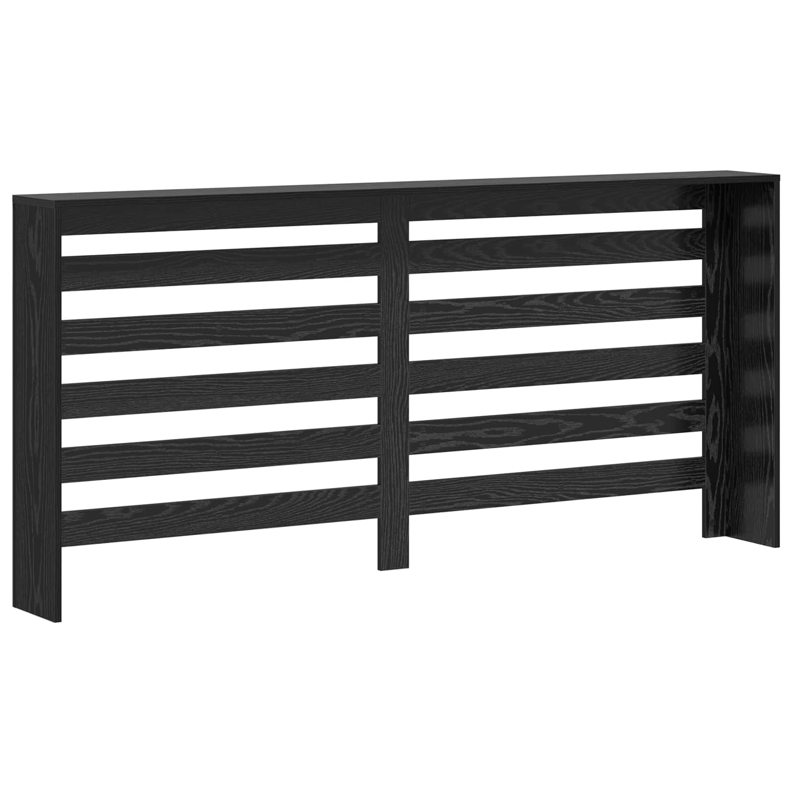 Copertura per radiatori Rovere Nero 175 x 20 x 82 cm