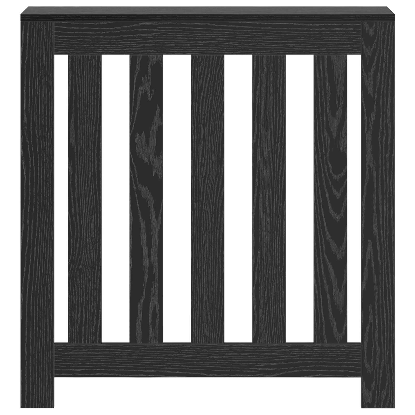 Copertura per radiatori Rovere Nero 78 x 20 x 82 cm
