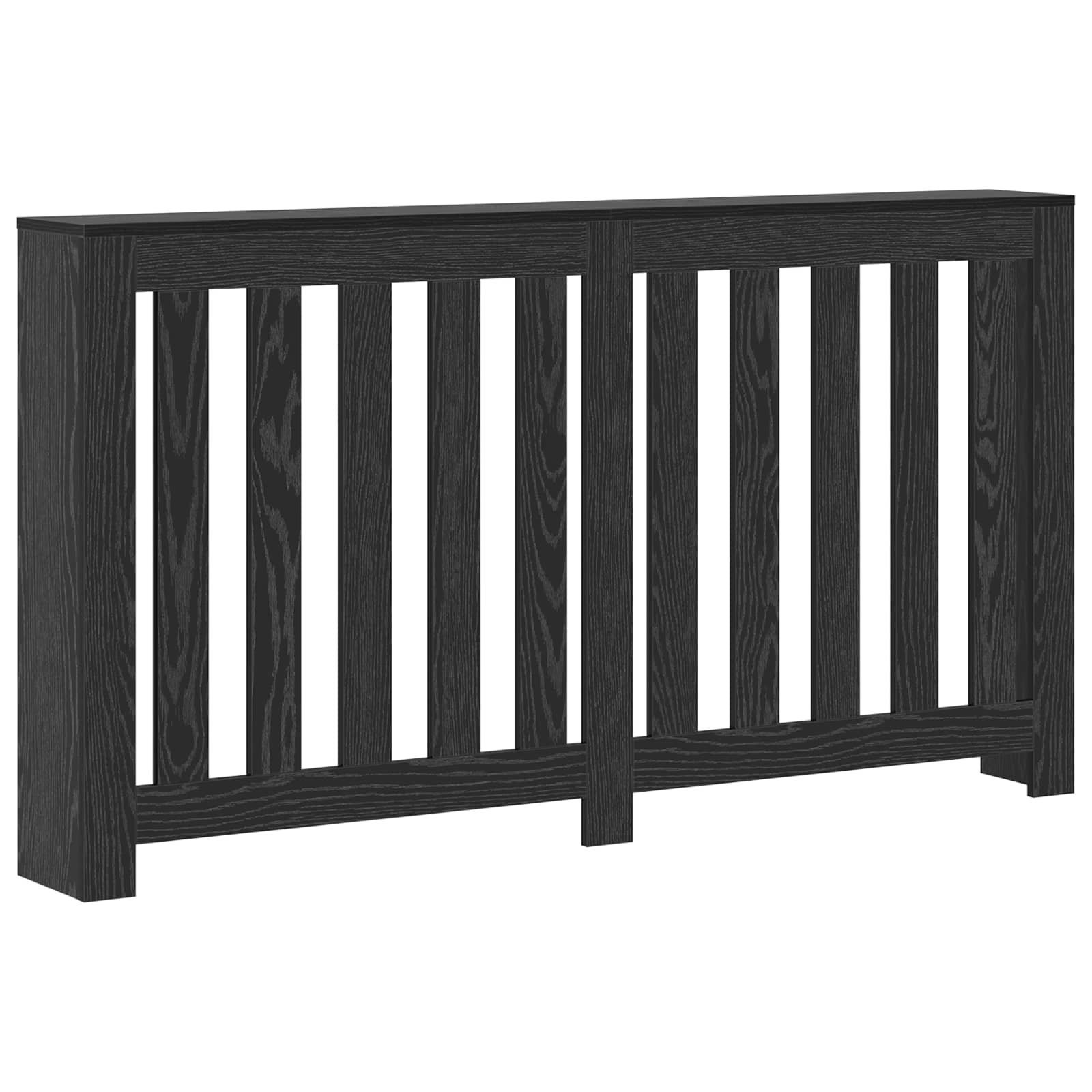 Copertura per radiatori Rovere Nero 149 x 20 x 82 cm