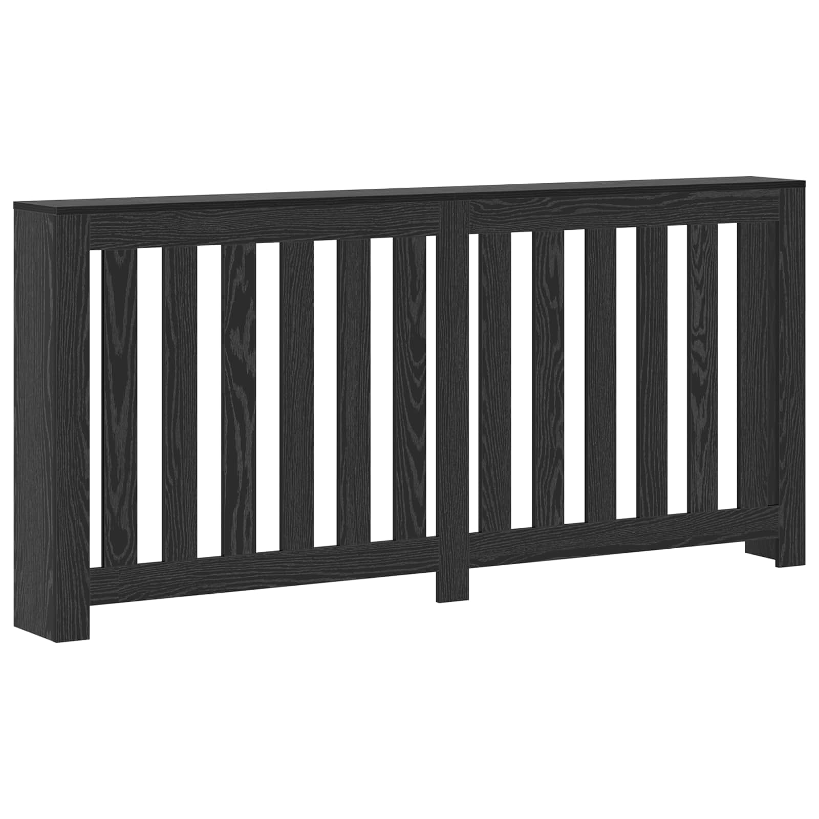 Copertura per radiatori Rovere Nero 175 x 20 x 82 cm