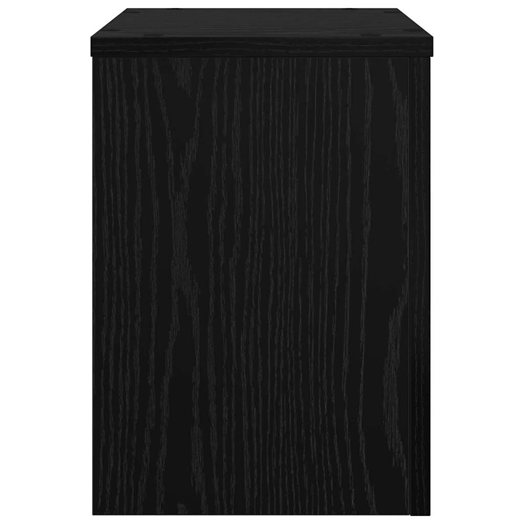 Supporto per piante 2 pz Rovere Nero 25 x 25 x 35 cm