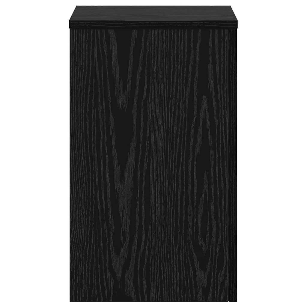 Supporto per piante 2 pz Rovere Nero 30 x 30 x 50 cm