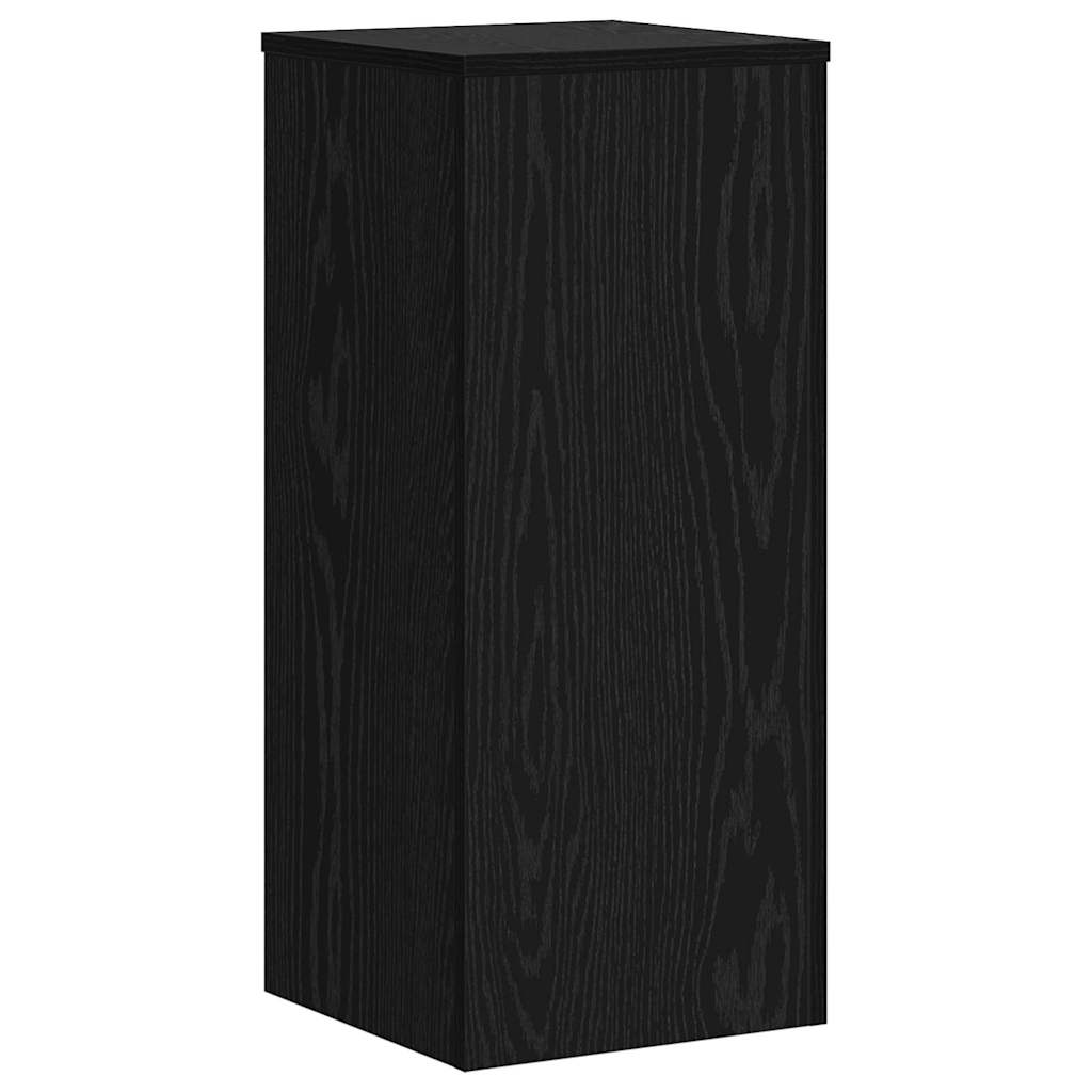 Supporto per piante 2 pz Rovere Nero 30 x 30 x 70 cm