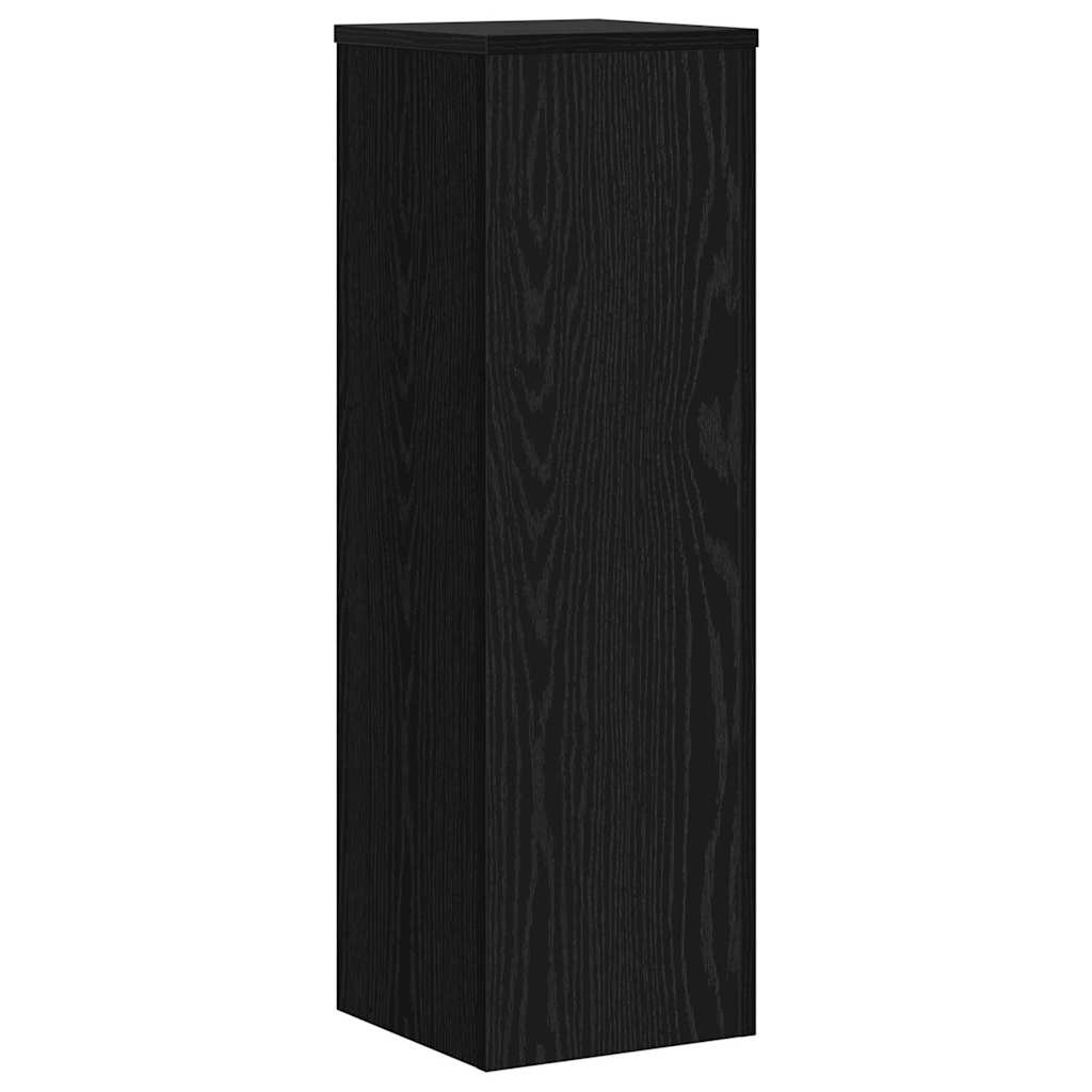 Supporto per piante 2 pz Rovere Nero 25 x 25 x 80 cm