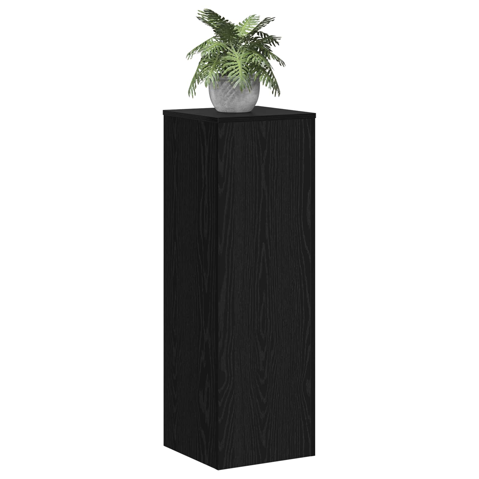 Supporto per piante Rovere Nero 33 x 33 x 100 cm