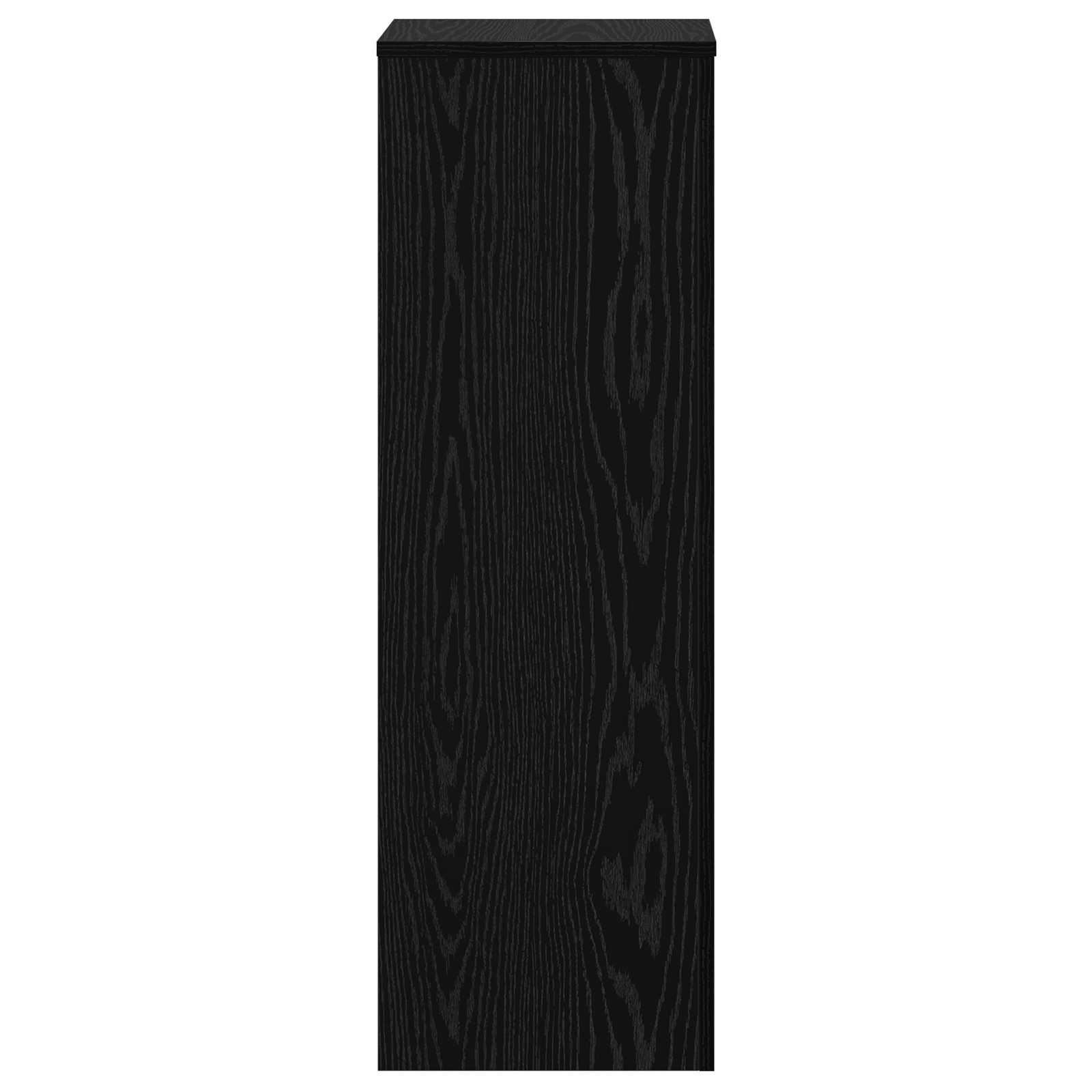 Supporto per piante Rovere Nero 33 x 33 x 100 cm