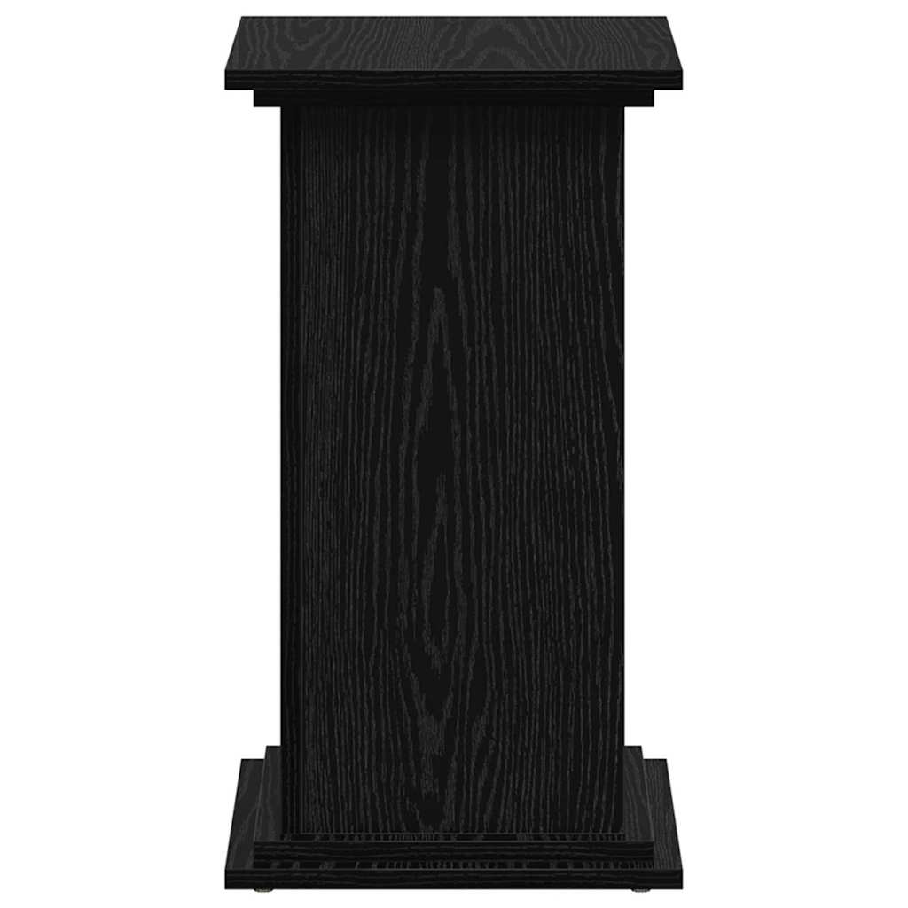Supporto per piante Rovere Nero 33 x 33 x 60 cm