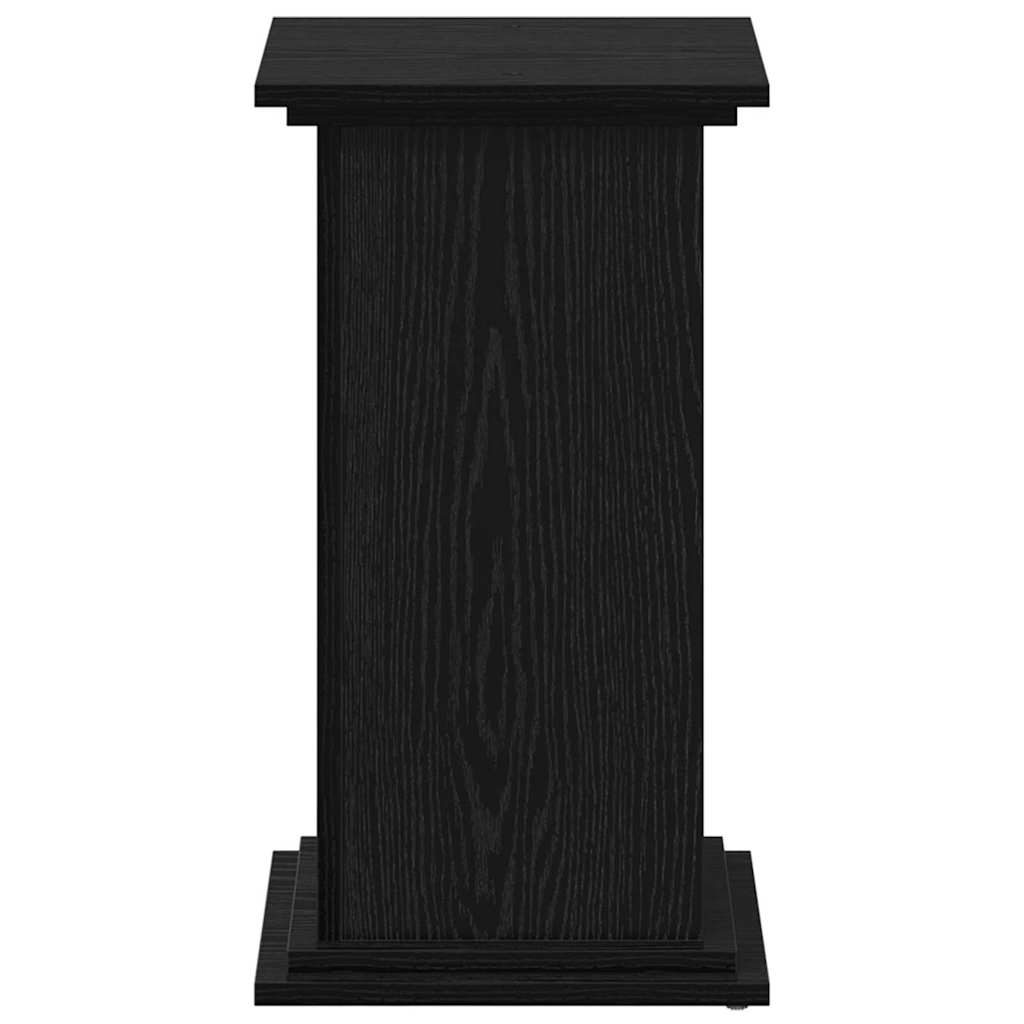 Supporto per piante Rovere Nero 33 x 33 x 60 cm