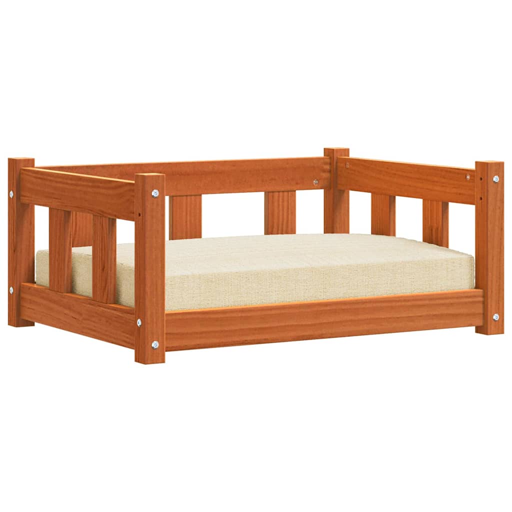 Letto per Cani Marrone cerato 65,5 x 50 x 28 cm Pino massello