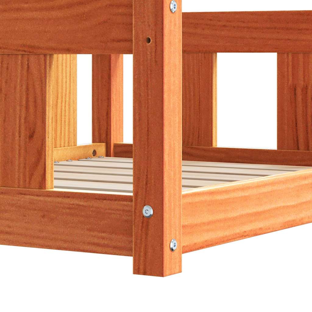 Letto per Cani Marrone cerato 65,5 x 50 x 28 cm Pino massello