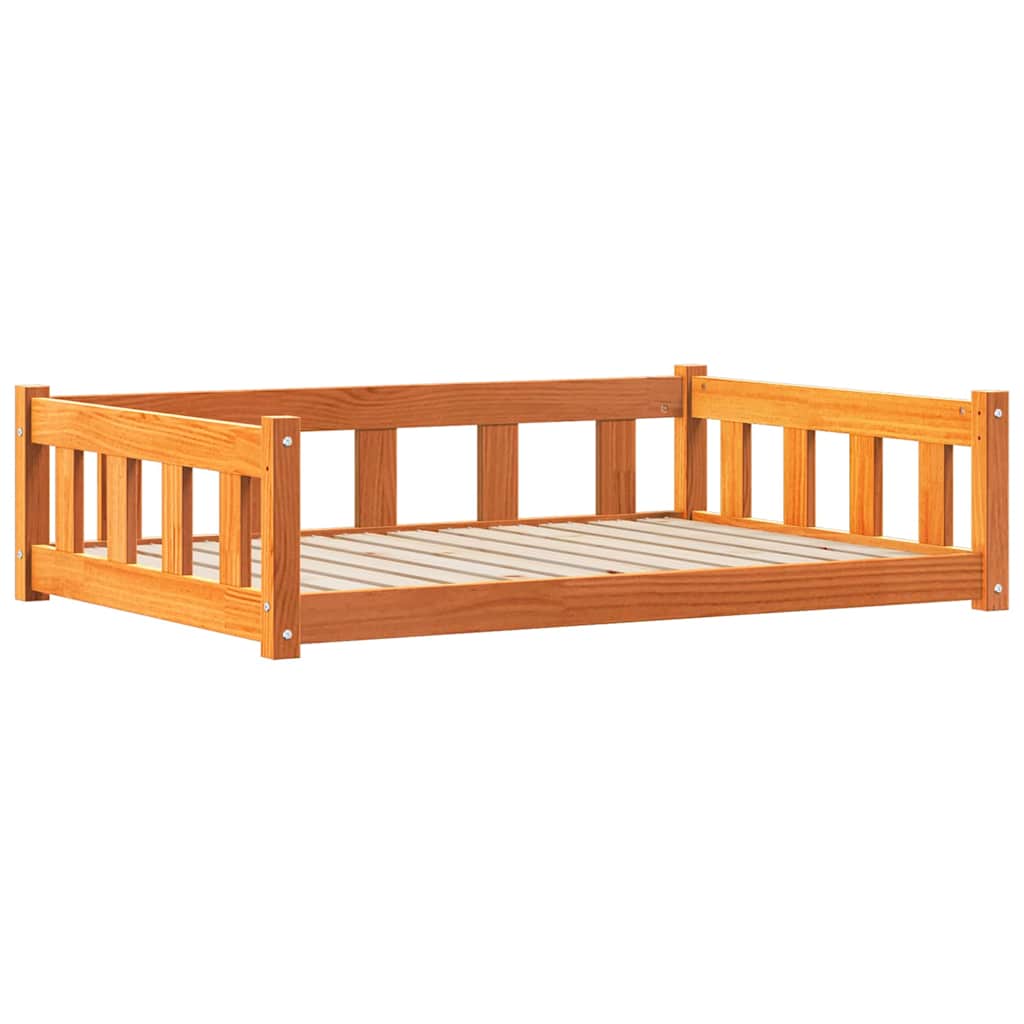 Letto per Cani 100 x 70 x 28 cm Legno Massello di Pino