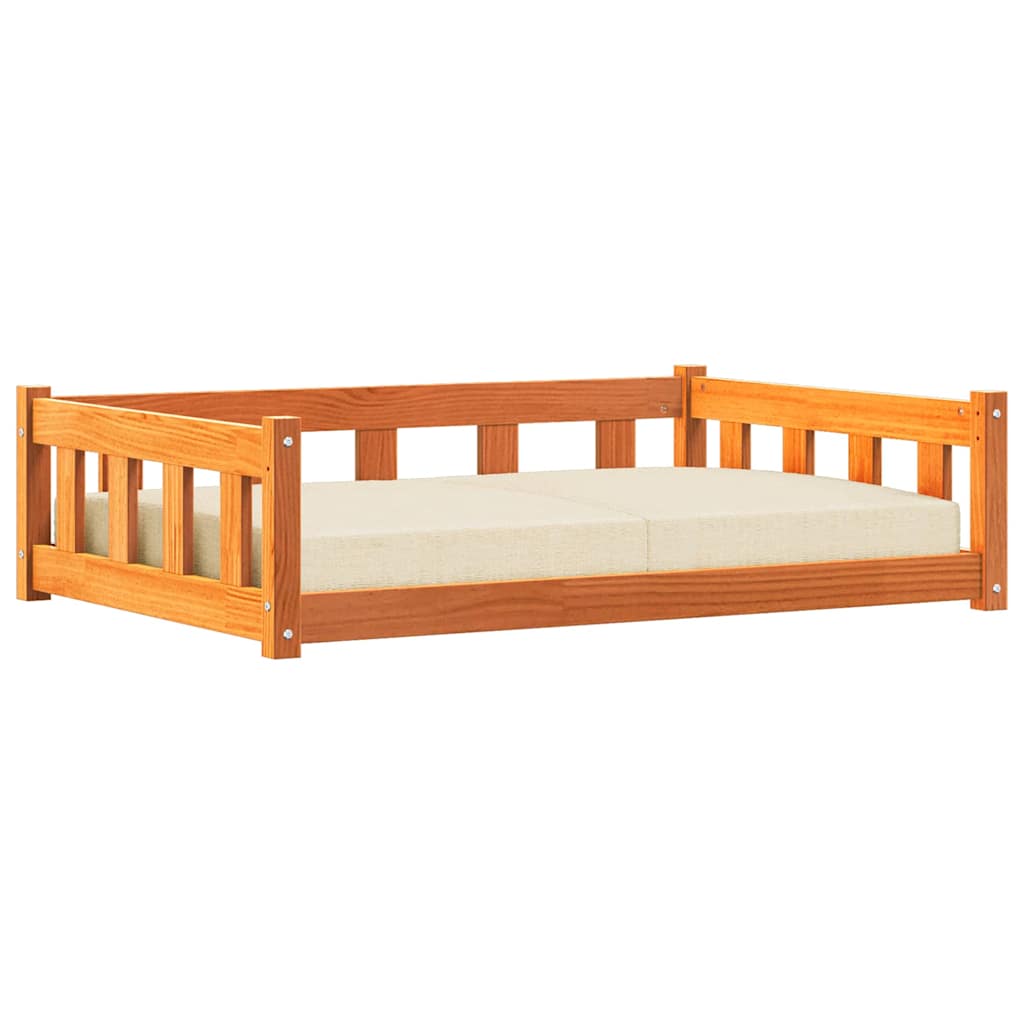 Letto per Cani 100 x 70 x 28 cm Legno Massello di Pino