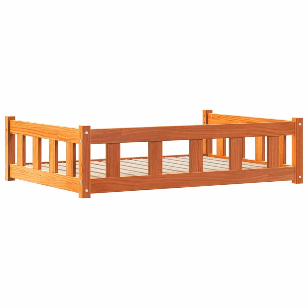 Letto per Cani 100 x 70 x 28 cm Legno Massello di Pino