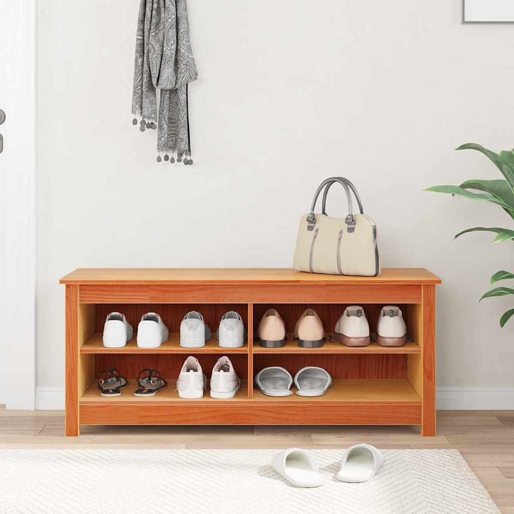 Panchina con contenitore 110 x 38 x 45,5 cm Marrone Cerato
