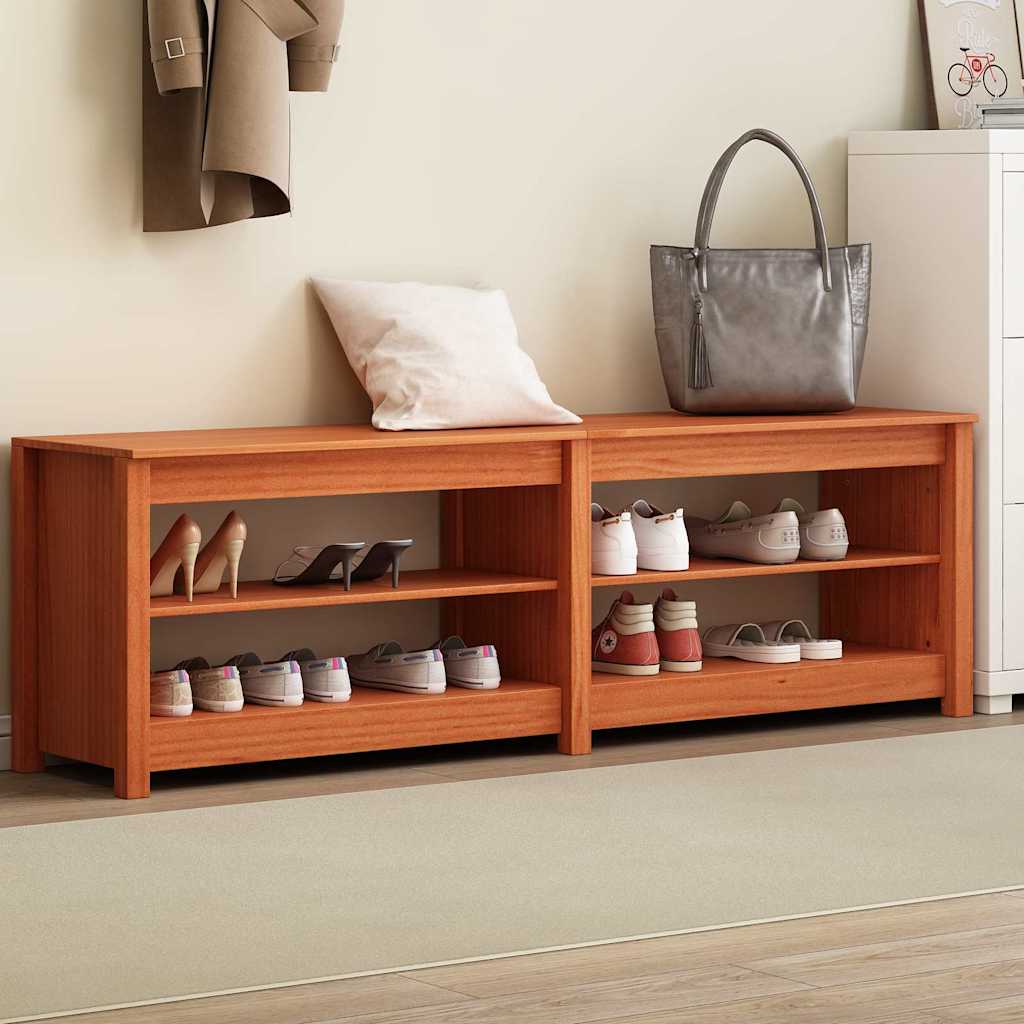 Panca per scarpe 160 x 36,5 x 50 cm Marrone Cerato