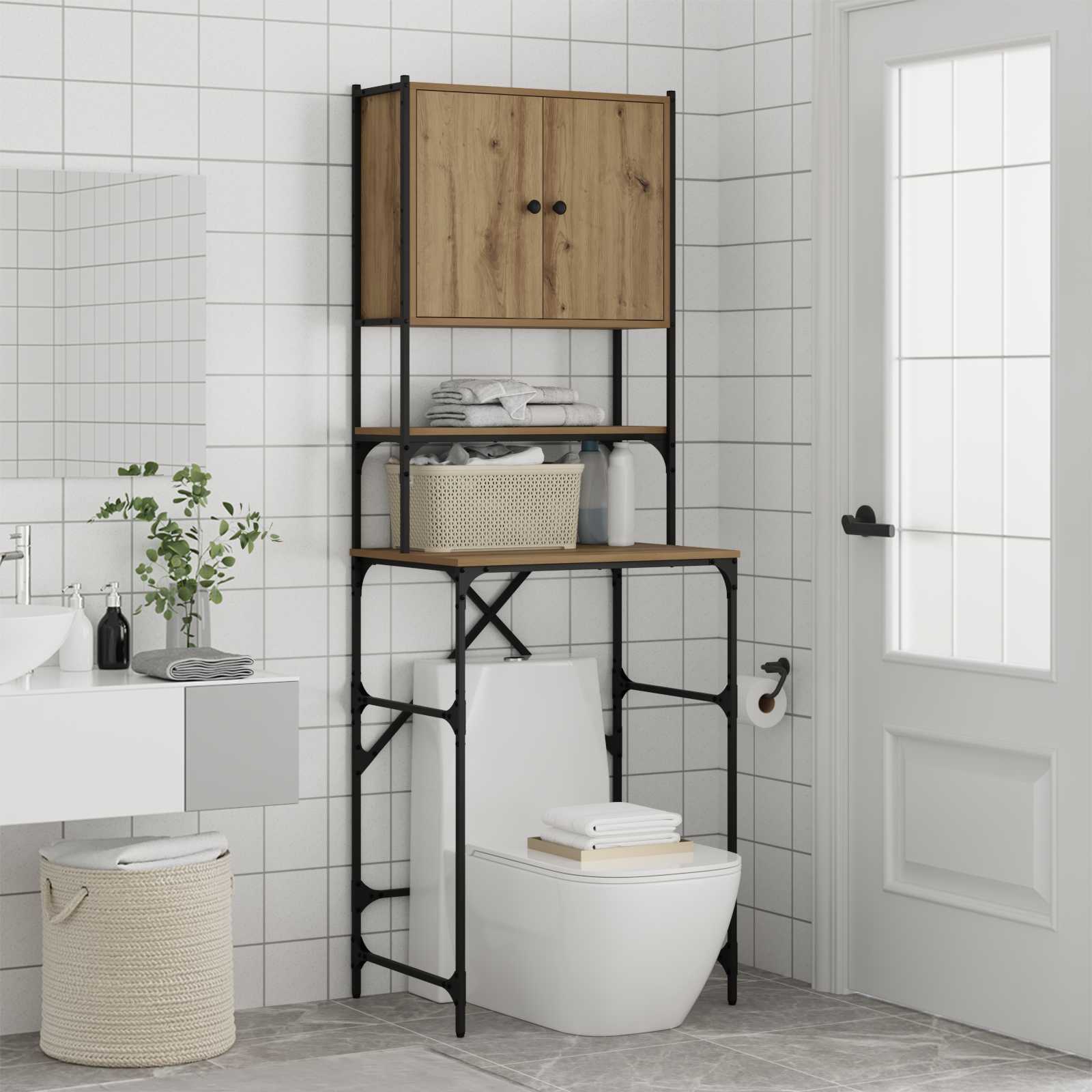 Armadio per Lavatrice Rovere Artigianale 68 x 48,5 x 194 cm