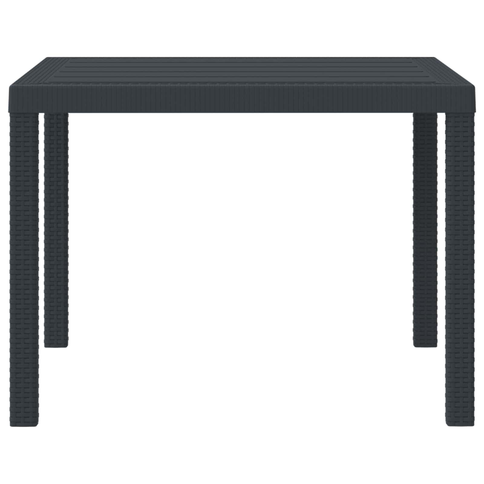 Tavolo da Giardino Antracite 100 x 100 x 73 cm polyrattan