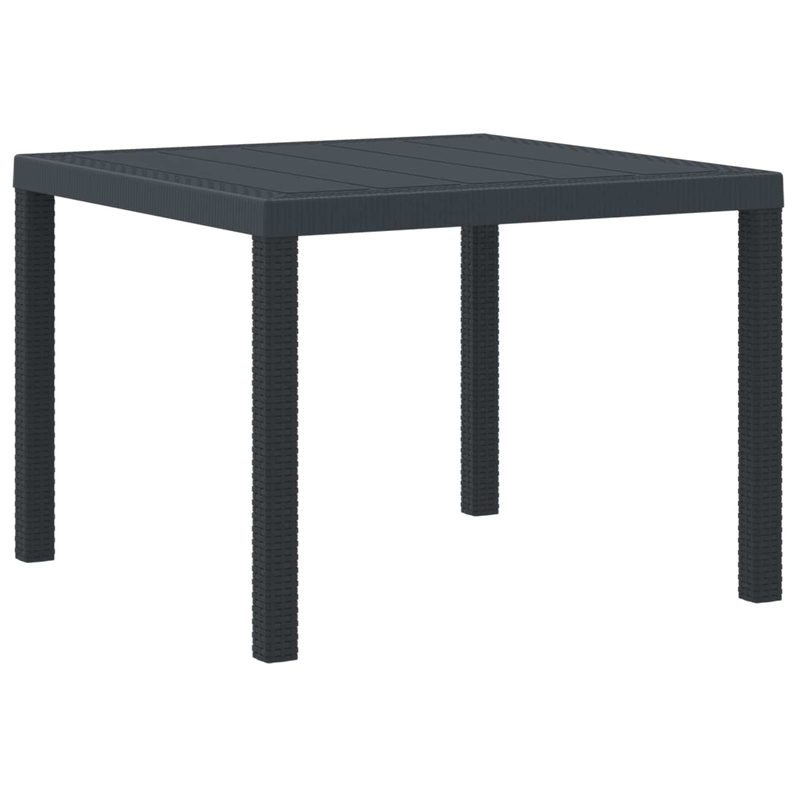 Tavolo da Giardino Antracite 100 x 100 x 73 cm polyrattan