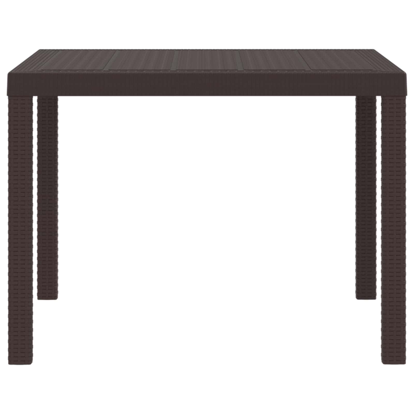 Tavolo da Giardino Marrone 100 x 100 x 73 cm polyrattan