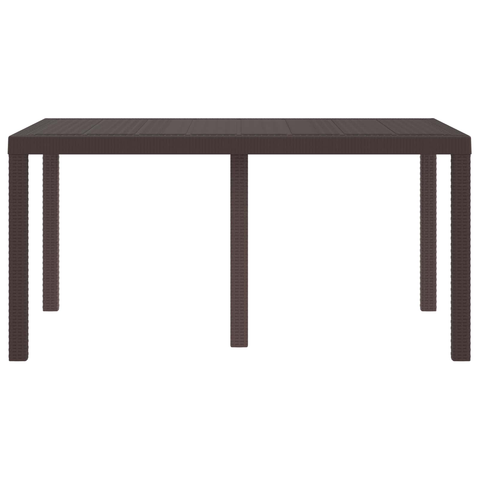 Tavolo da Giardino Marrone 150 x 100 x 73 cm polyrattan