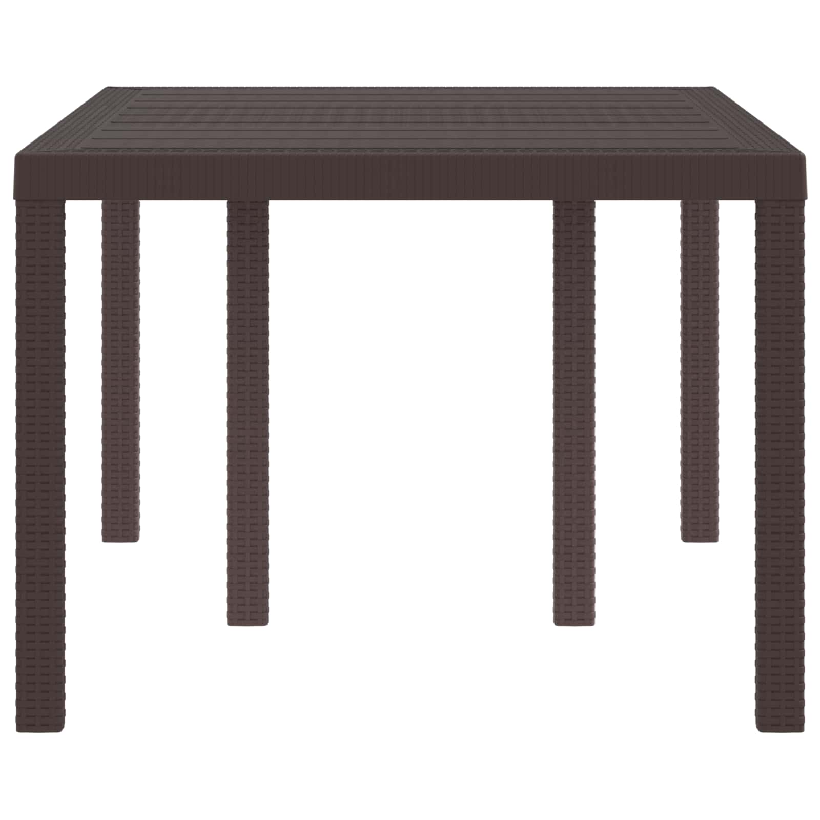 Tavolo da Giardino Marrone 150 x 100 x 73 cm polyrattan