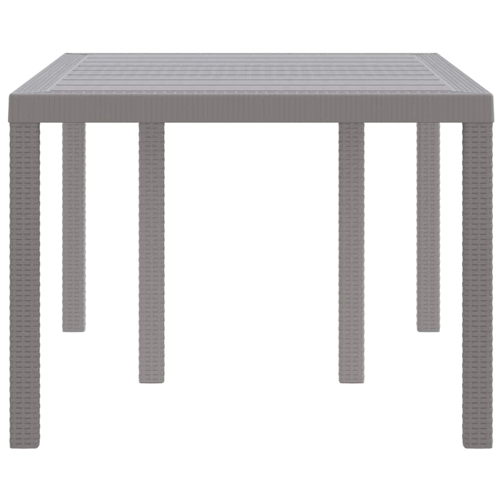 Tavolo da Giardino Grigio chiaro 150 x 100 x 73 cm polyrattan