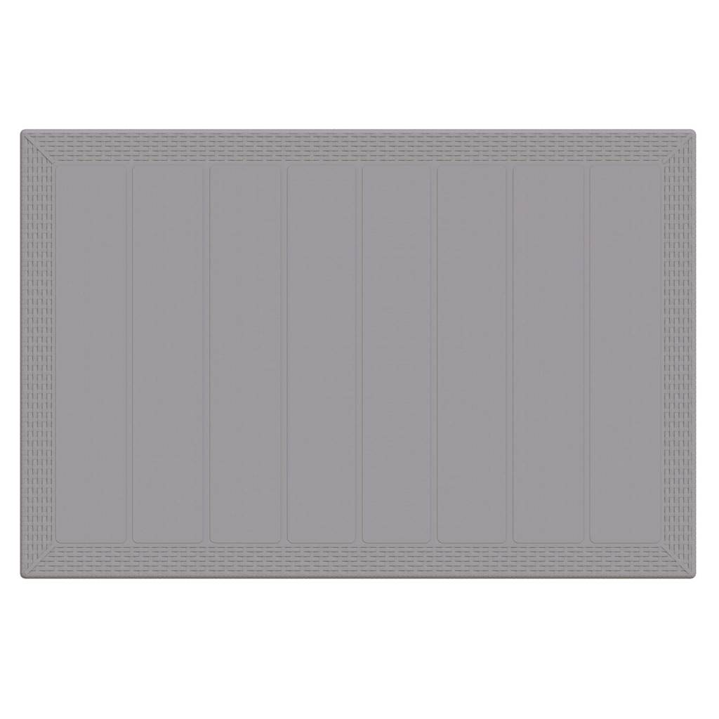 Tavolo da Giardino Grigio chiaro 150 x 100 x 73 cm polyrattan
