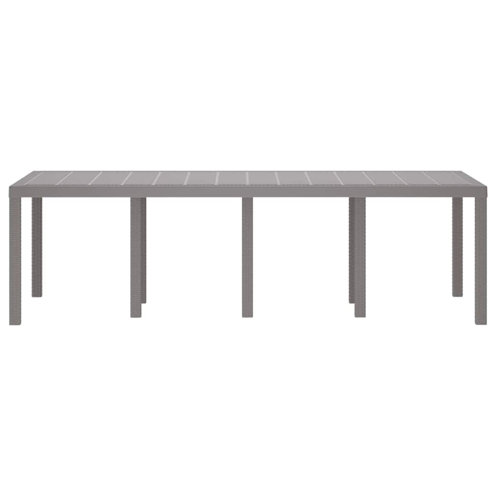 Tavolo da Giardino Resistente alle Intemperie Grigio chiaro